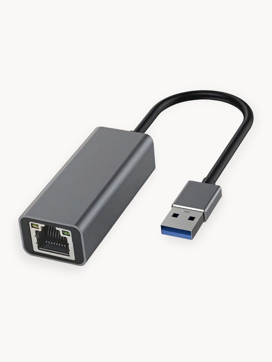 USB Hub Lan Adapter, переходник USB - Ethernet, адаптер сетевой, RJ-45 переходник LAN, сетевая карта 1000 Мбит/с