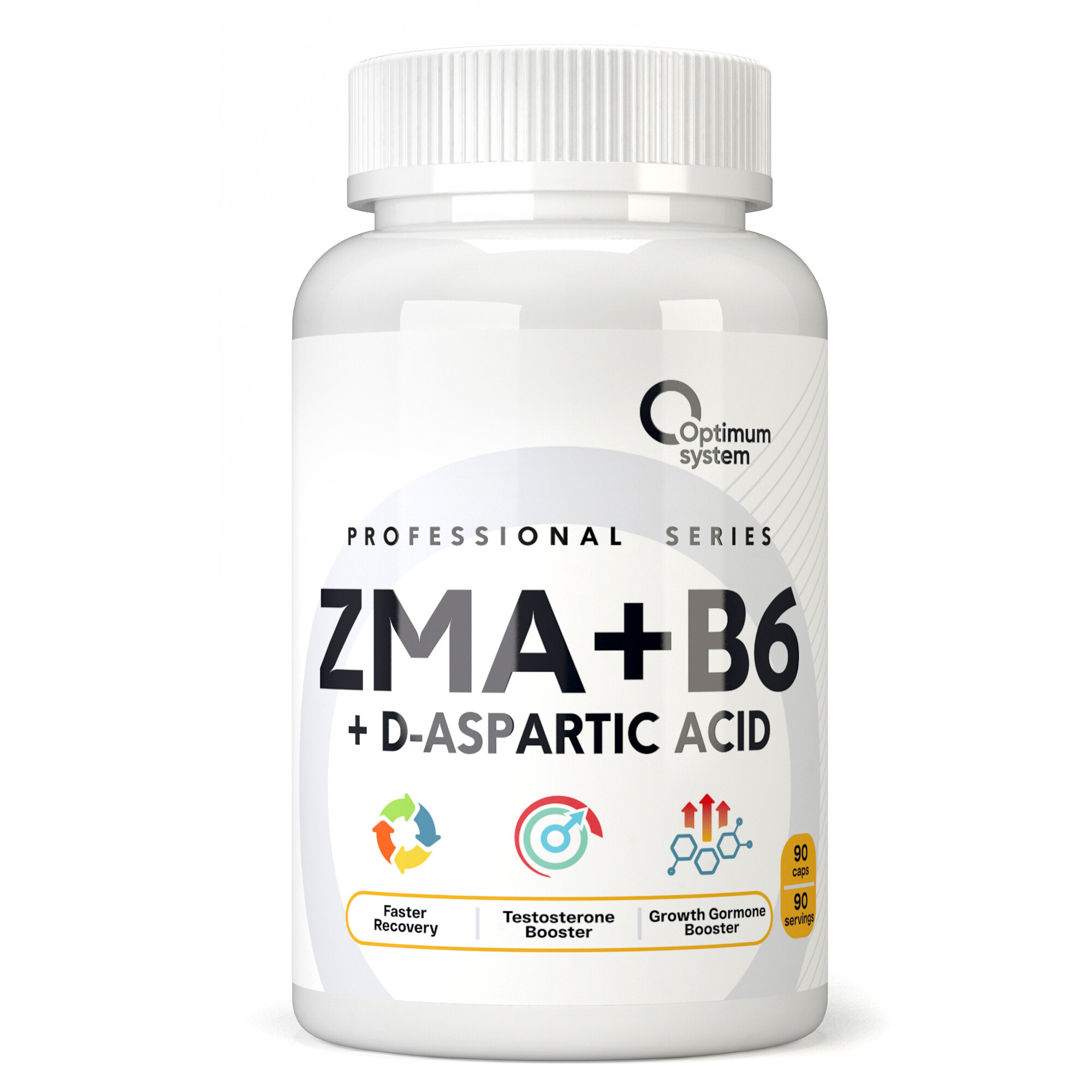 ZMA, Optimum System, Цинк+Магний В6+Д-аспарагиновая кислота, 120 капсул