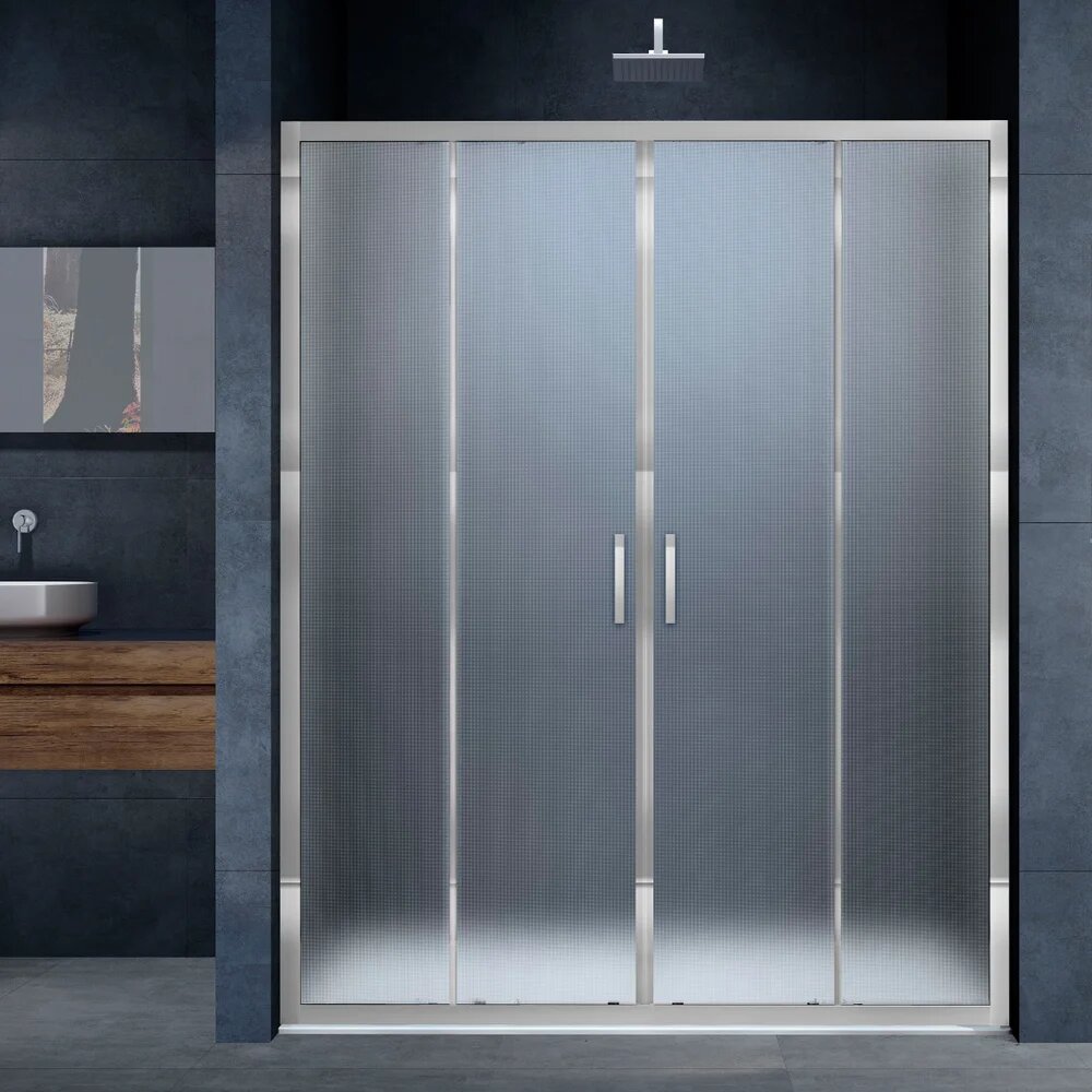 Душевая дверь в нишу Vincea Alpha VDS-3AL2170MT стеклянная раздвижная 170 см итальянская