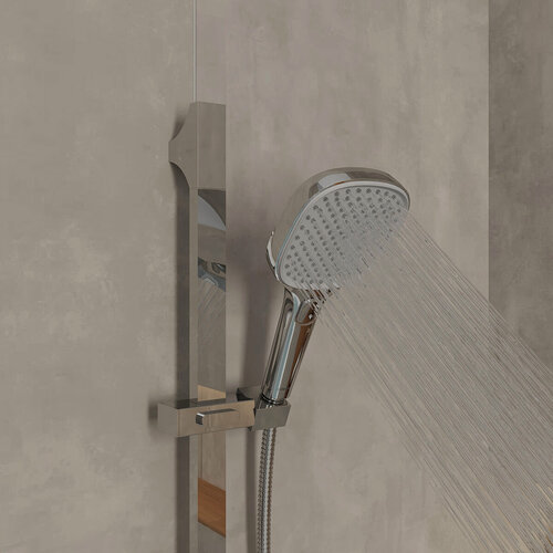 Изображение товара Лейка для душа Milardo Ideal Spa ILS3FC0M18 хром 3 режима квадратная