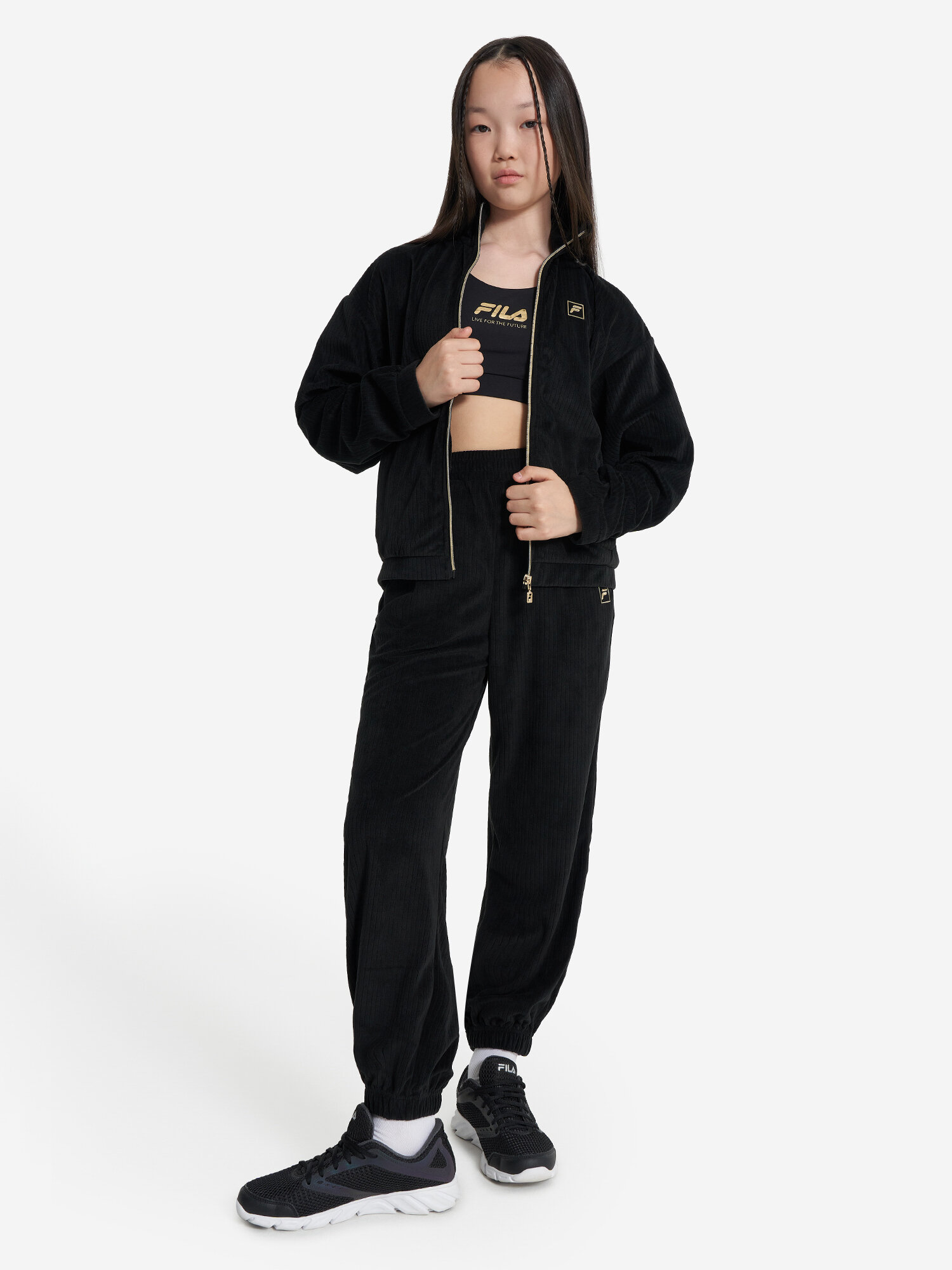 Брюки Fila, размер 134-140, черный — фото 1