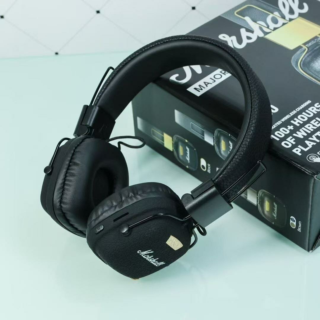 Наушники Marshall Major IV, с микрофоном, до 80 ч работы, Bluetooth 5.0, Marshall 4