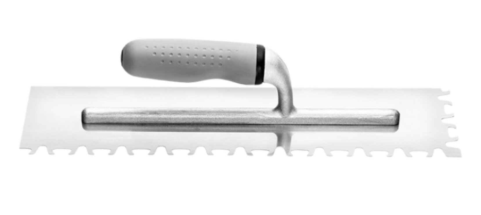 HARDY Гладилка серия 31 Profi, нержав. сталь, ручка 2K, 38x10см, зубчатая, Tiger 0800-313815