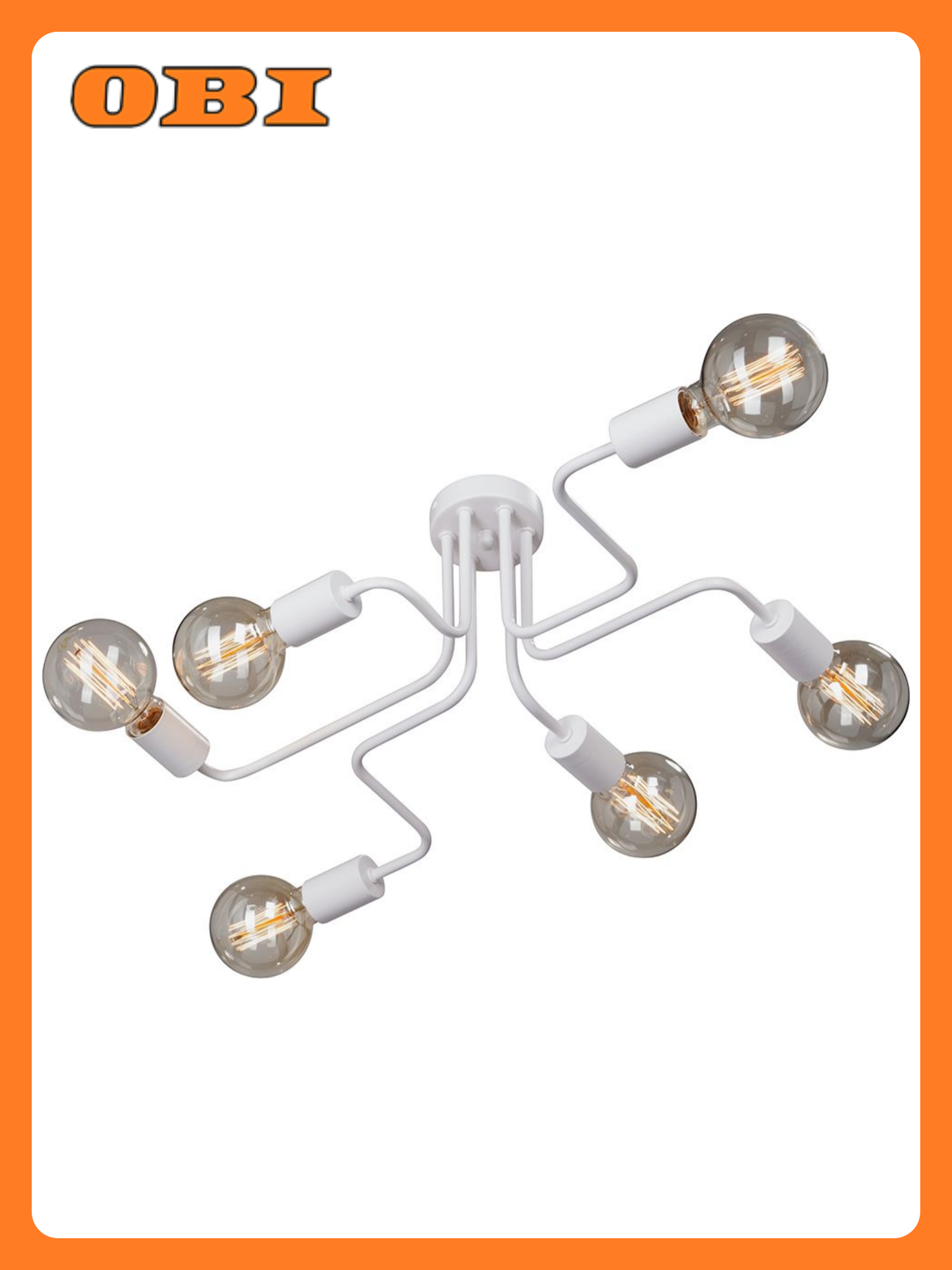 Люстра Vitaluce V4196-0/6PL E27 6 ламп мощность 240 Вт площадь освещения 18 м²