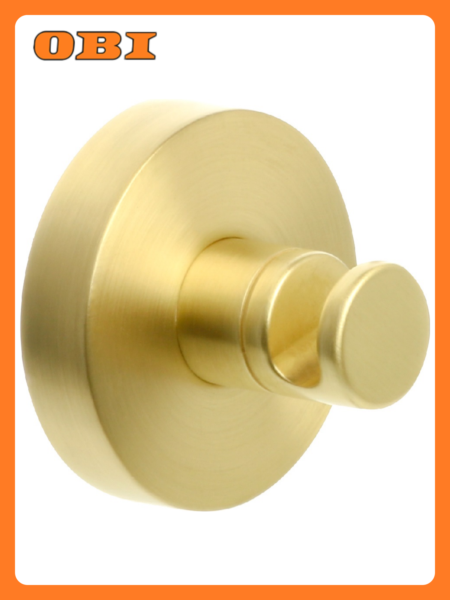 Крючок Fixsen Comfort Gold одинарный нержавеющая сталь крепление шурупами золотистый