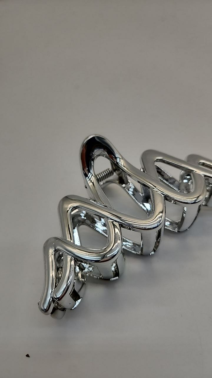 Серебряный крабик для волос — элегантная и стильная заколка для девушек. — фото 1