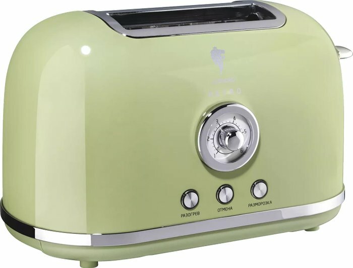Тостер кухонный электрический для хлеба LE-1906/1 RETRO
