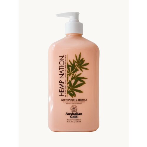Hemp Nation White Peach & Hibiscus, увлажняющий крем для тела