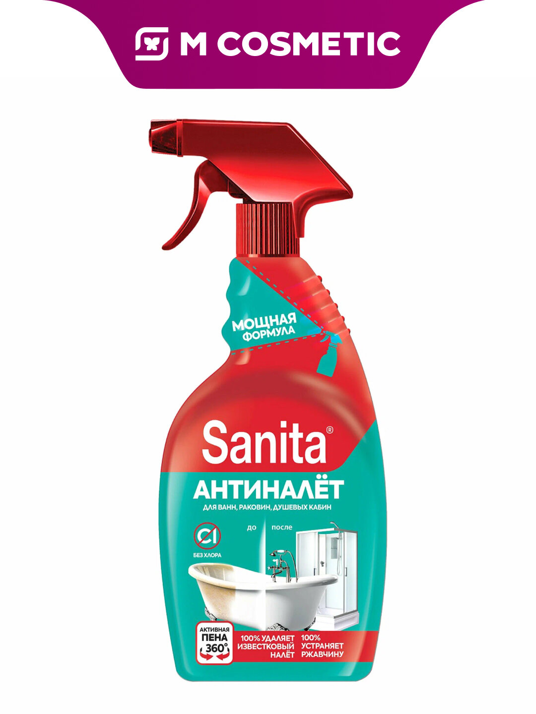 Чистящее средство Sanita "Антиналёт", для ванной и кухни, спрей, 500 мл