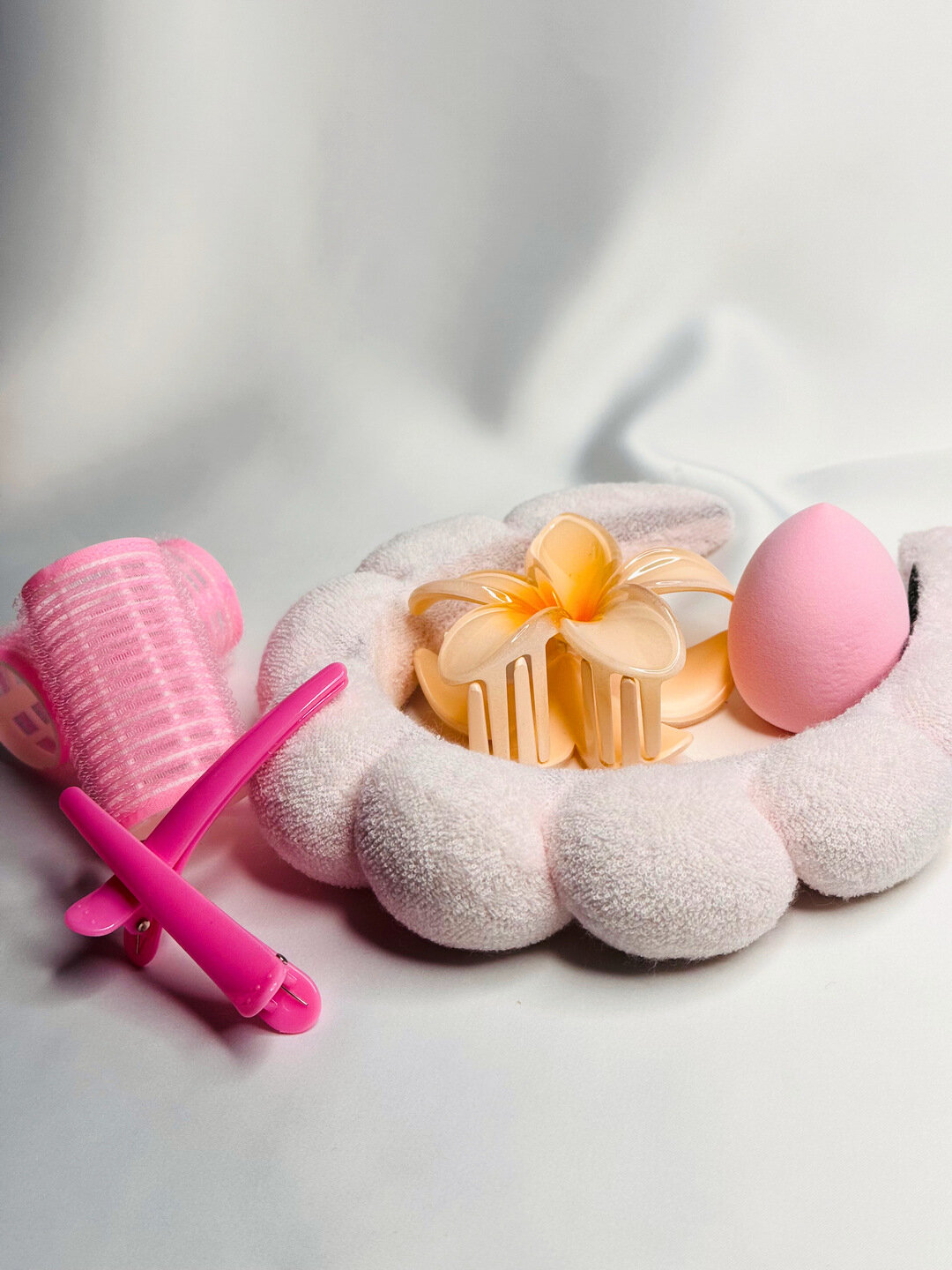 Набор для девочек с ободком для умывания — фото 1