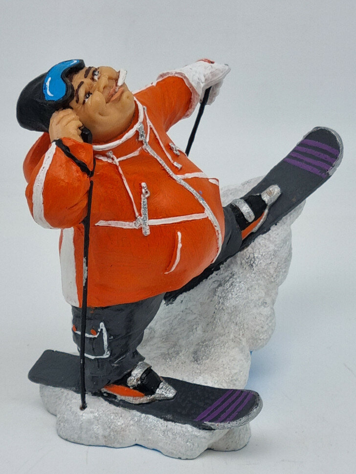 Статуэтка Лыжник толстяк — фото 1