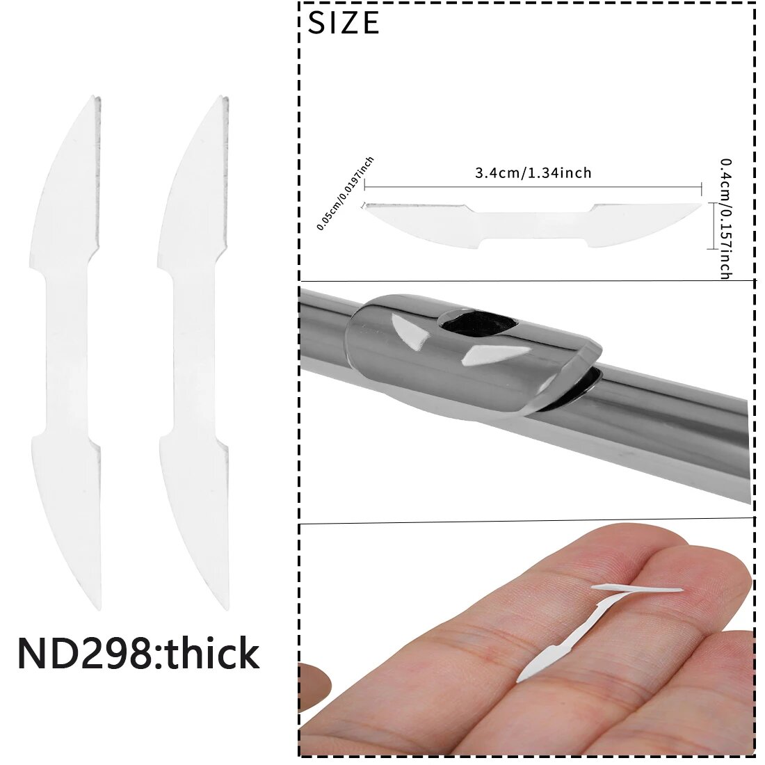 Накладки для флейты ND298, 2шт