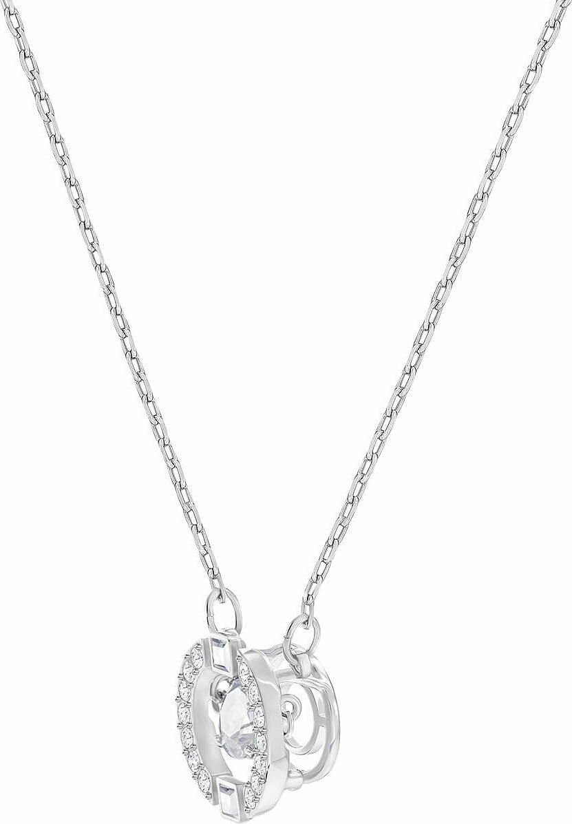 Колье SWAROVSKI, длина 38 см, серебряный — фото 1