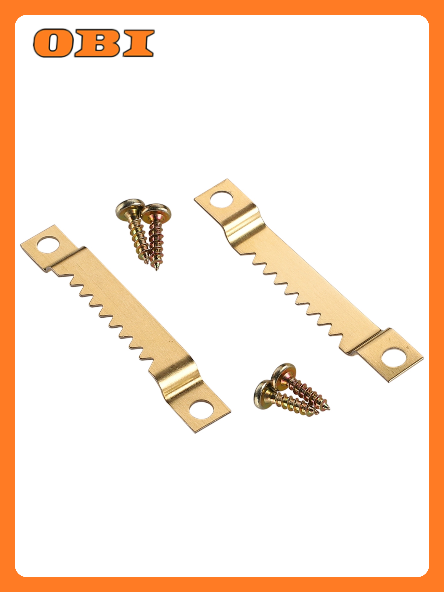 Крепление зацеп зубчатый для рамки с шурупами сталь 55 мм 2 шт