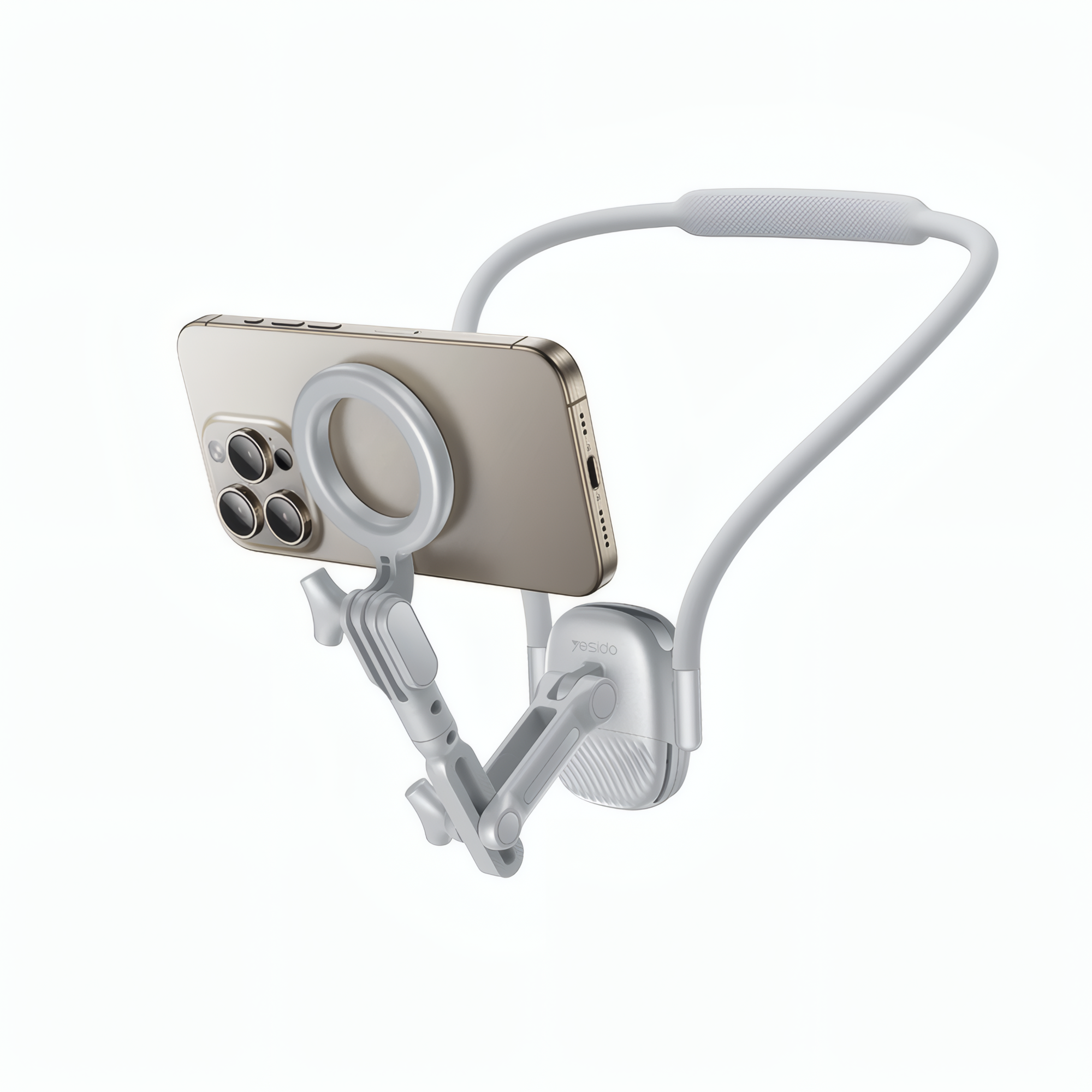 Держатель Yesido C332, для экшн-камеры и телефона, магнитное крепление, поворот на 360°, амортизация