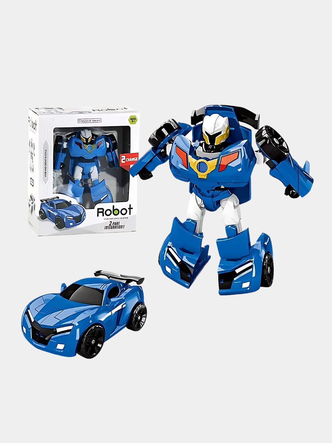 Трансформеры 2 в 1, полицейская машина, роботы, робот машинка — фото 1