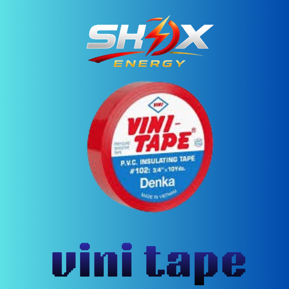 Изолента VINI TAPE DENKA красный ПВХ для надежной электроизоляции проводов и кабеля