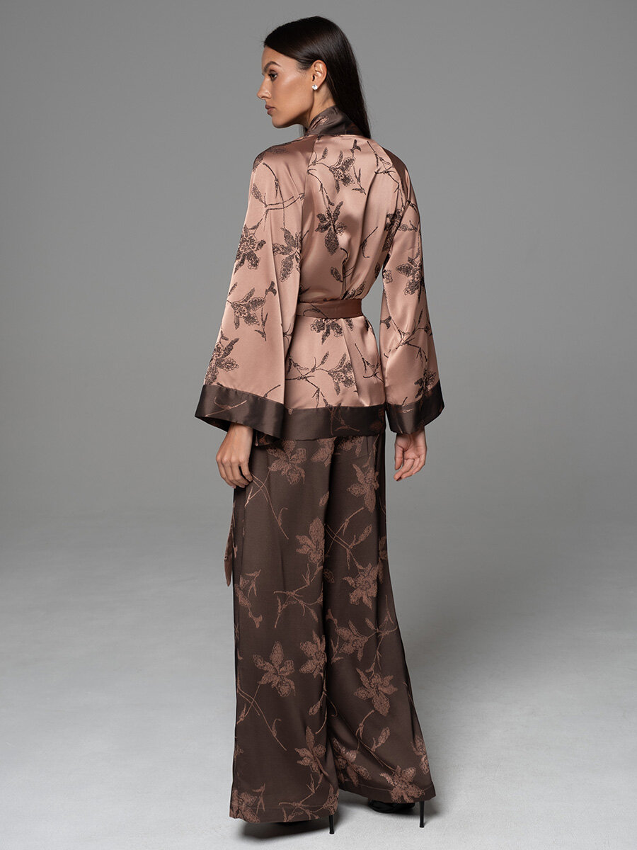 Пижама MIA-AMORE Sheila, размер 2XL, мультиколор, коричневый — фото 1