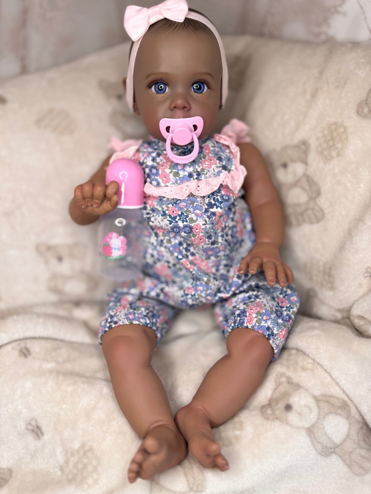 Кукла реборн из молда Maggie, реалистичная, 62 см, винил-силикон, ручная работа. Оригинал NPK toys — фото 1