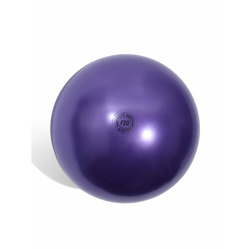 Мяч для художественной гимнастики Металлик, диаметр 19см, цвет фиолетовый