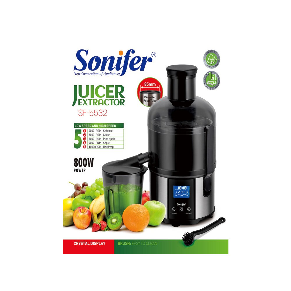 Соковыжималка Sonifer SF-5532 — электрическая соковыжималка для фруктов и овощей.