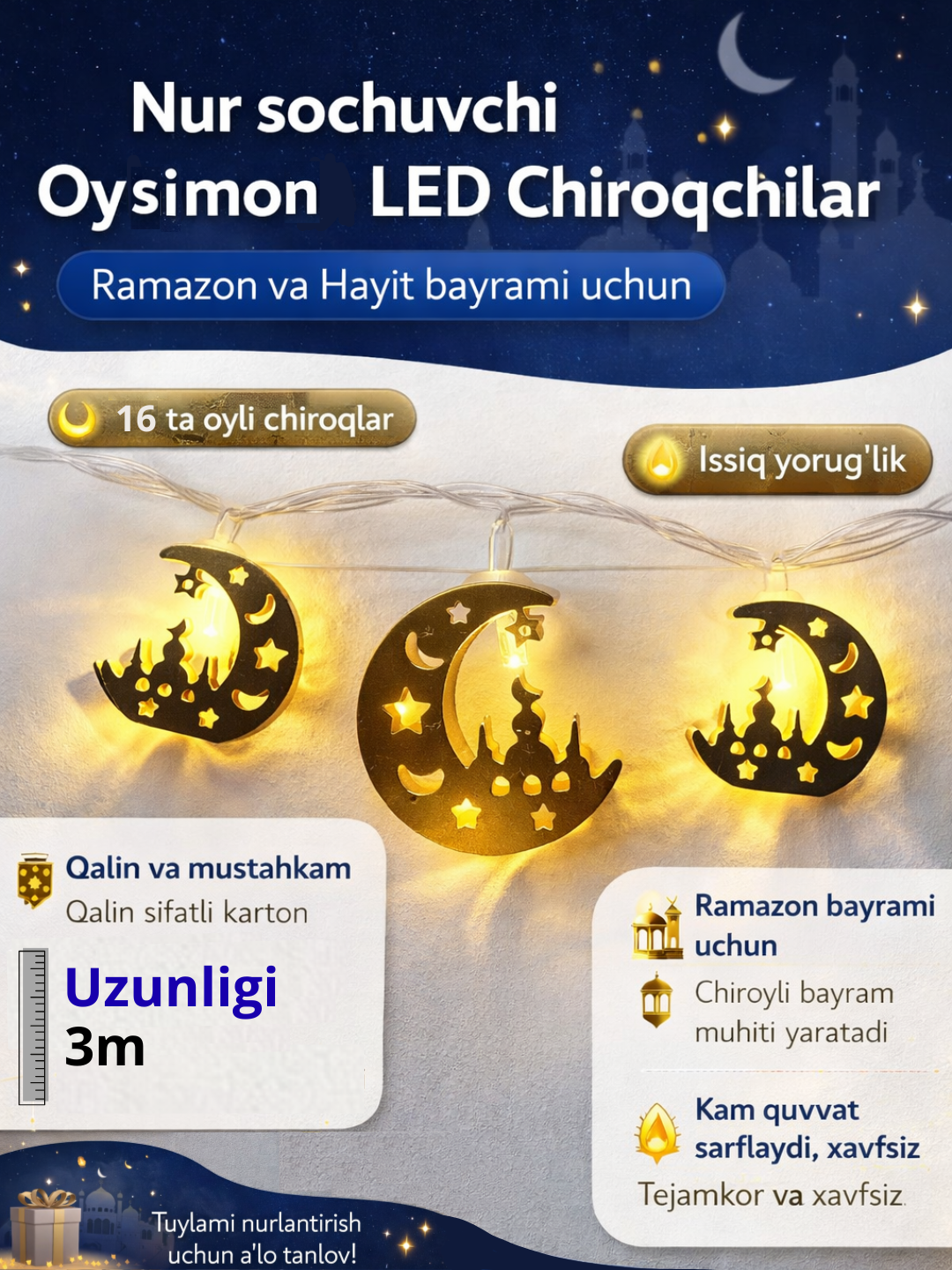 Украшения для дома на Рамадан, подвесные светильники, фонари на Рамадан, декор