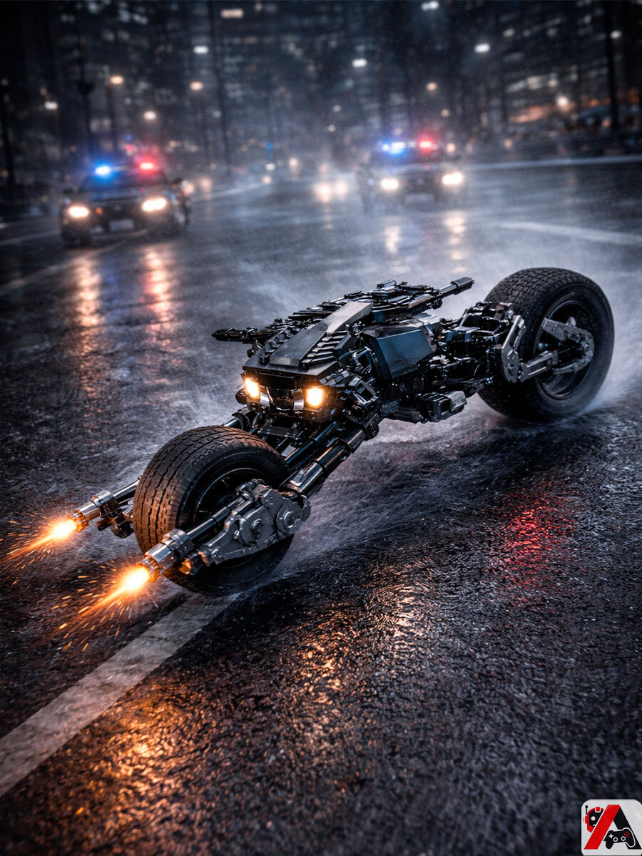 Конструктор Мотоцикл Бэтмена (Бэтпод) — фото 1