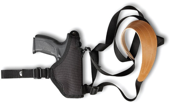 Кобура Vektor плечевая, для пистолетов, черная, натуральная кожа — фото 1