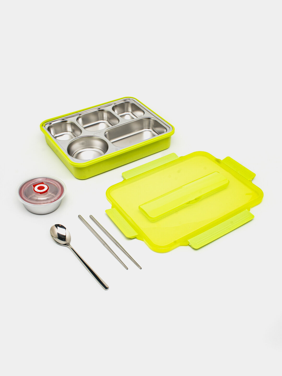 Ланч-бокс "Multiple Boxes", нержавеющая сталь, герметичный, с термоизоляцией — фото 1