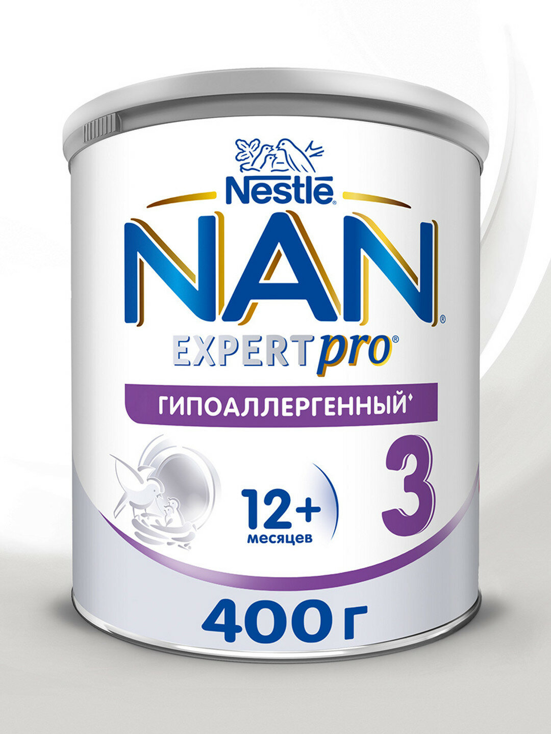 Смесь NAN (Nestlé) Гипоаллергенный 3, для детей с 12 месяцев, 400 г