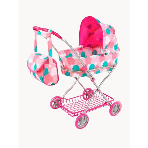 Коляска для кукол до 45 см с люлькой сумкой складная размер 71х35х63 см Подарок для девочек 3 Артикул 9325C 4614₽