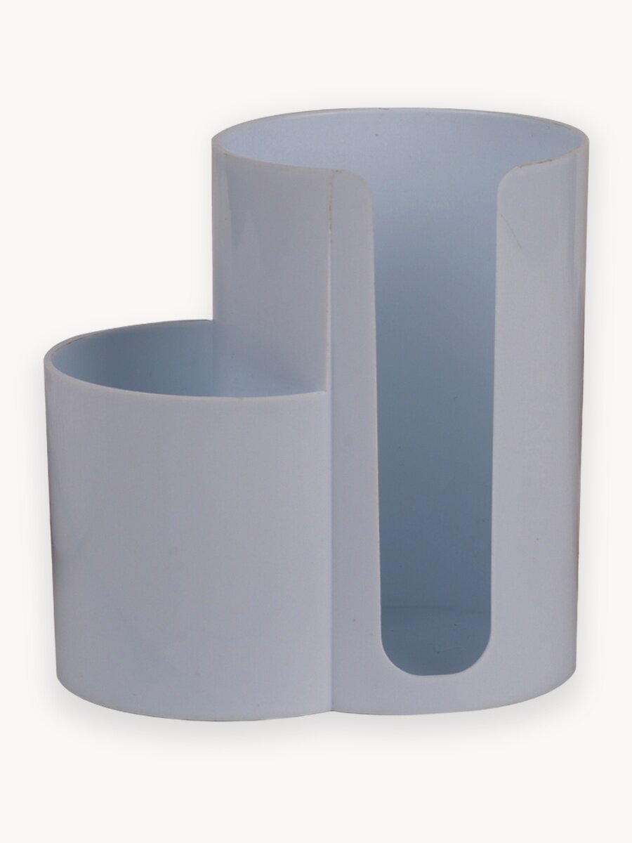 Органайзер для ватных дисков и палочек, серый, Glädje. Контейнер для косметики.