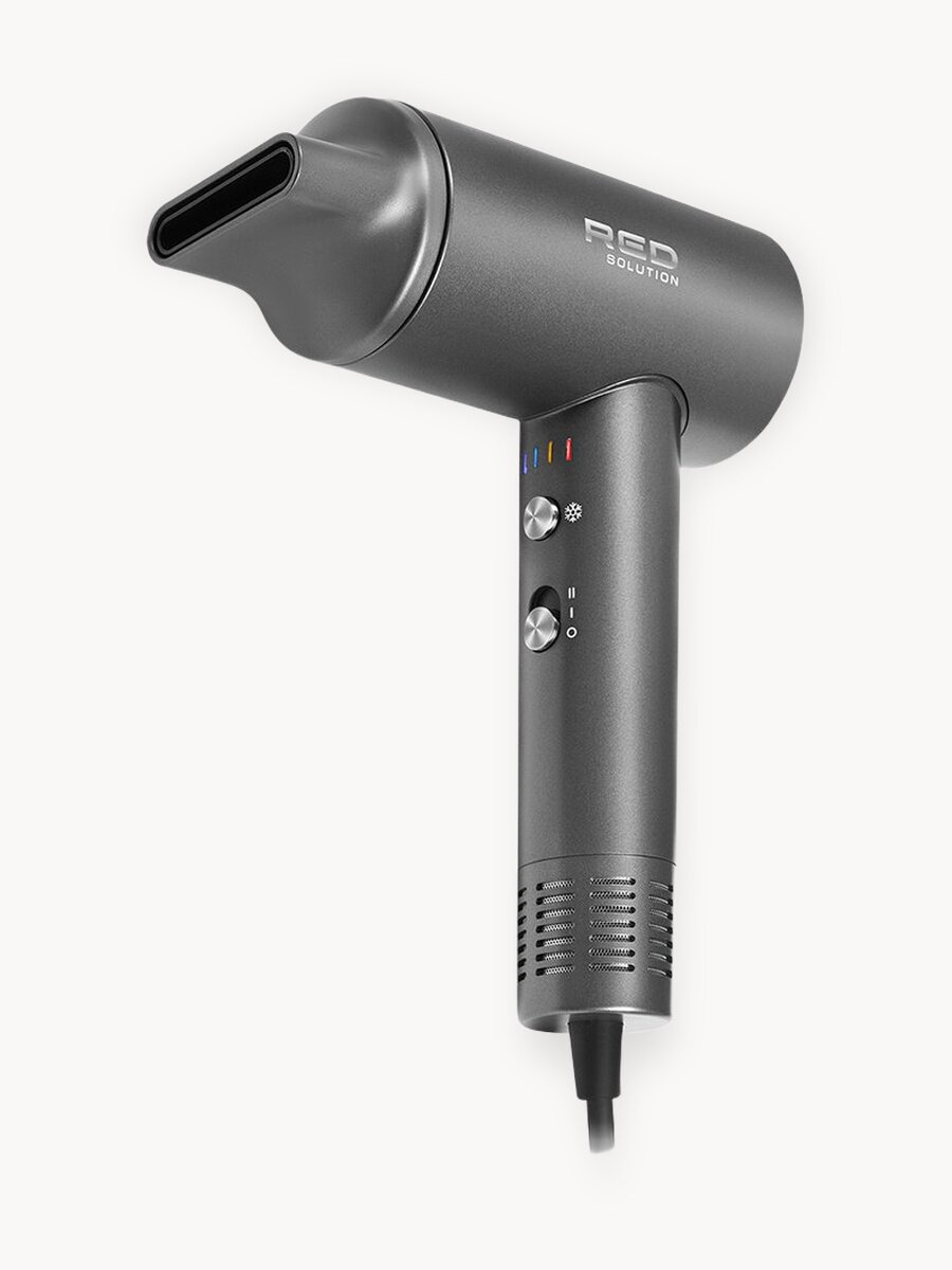 Фен RED SOLUTION RF-510, защита от перегрева, мощность 1400Вт, 4 режима, 1,88м