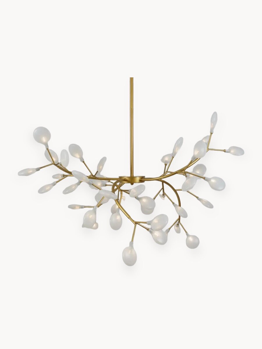 Люстра потолочная в гостиную "Summer Garden", 45 LED ламп, мощность 135Вт