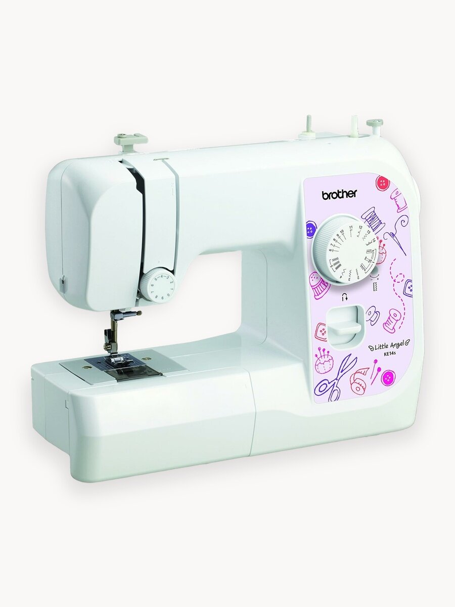 Швейная машинка Brother "Little Angel" KE14s, защита пальцев рук, современный челнок.
