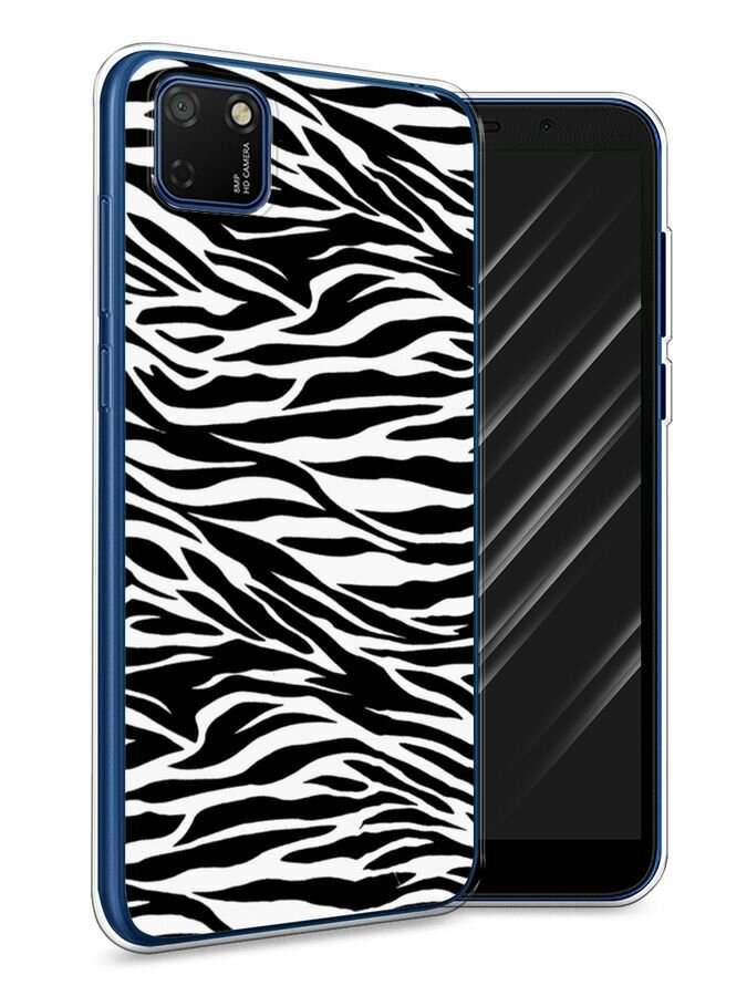 Чехол на Honor 9S/Huawei Y5p / Хонор 9S/Хуавей Y5p с принтом "Принт зебра"