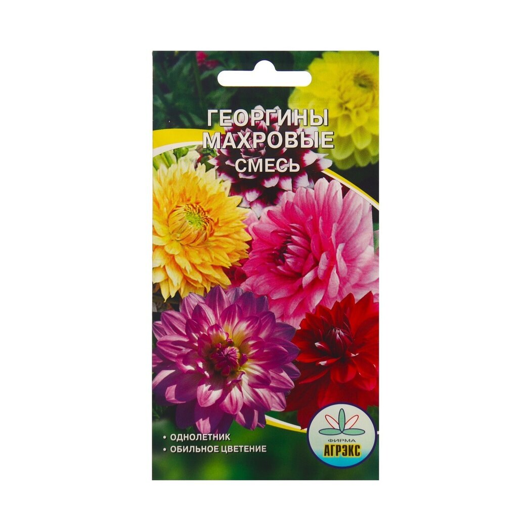 Семена цветов Георгина махровая смесь высокое качество 0.2 г