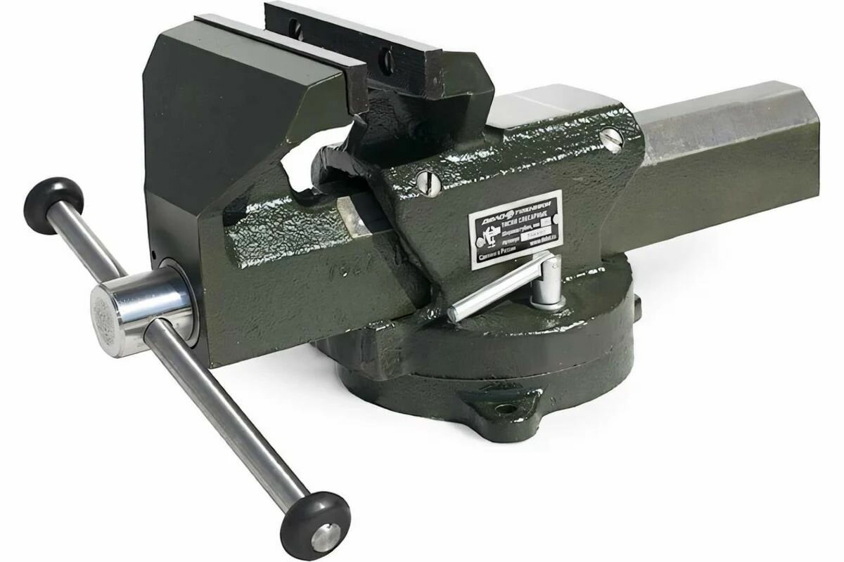 Тиски слесарные поворотные профессиональные ТСМ-200 / Дело Техники