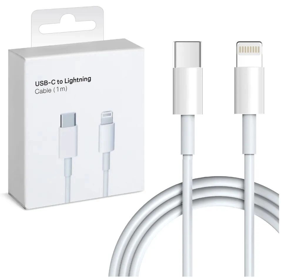 Кабель lightning для iPhone 11,12,13,14, iPad PD 18/20 Вт с USB-C — фото 1