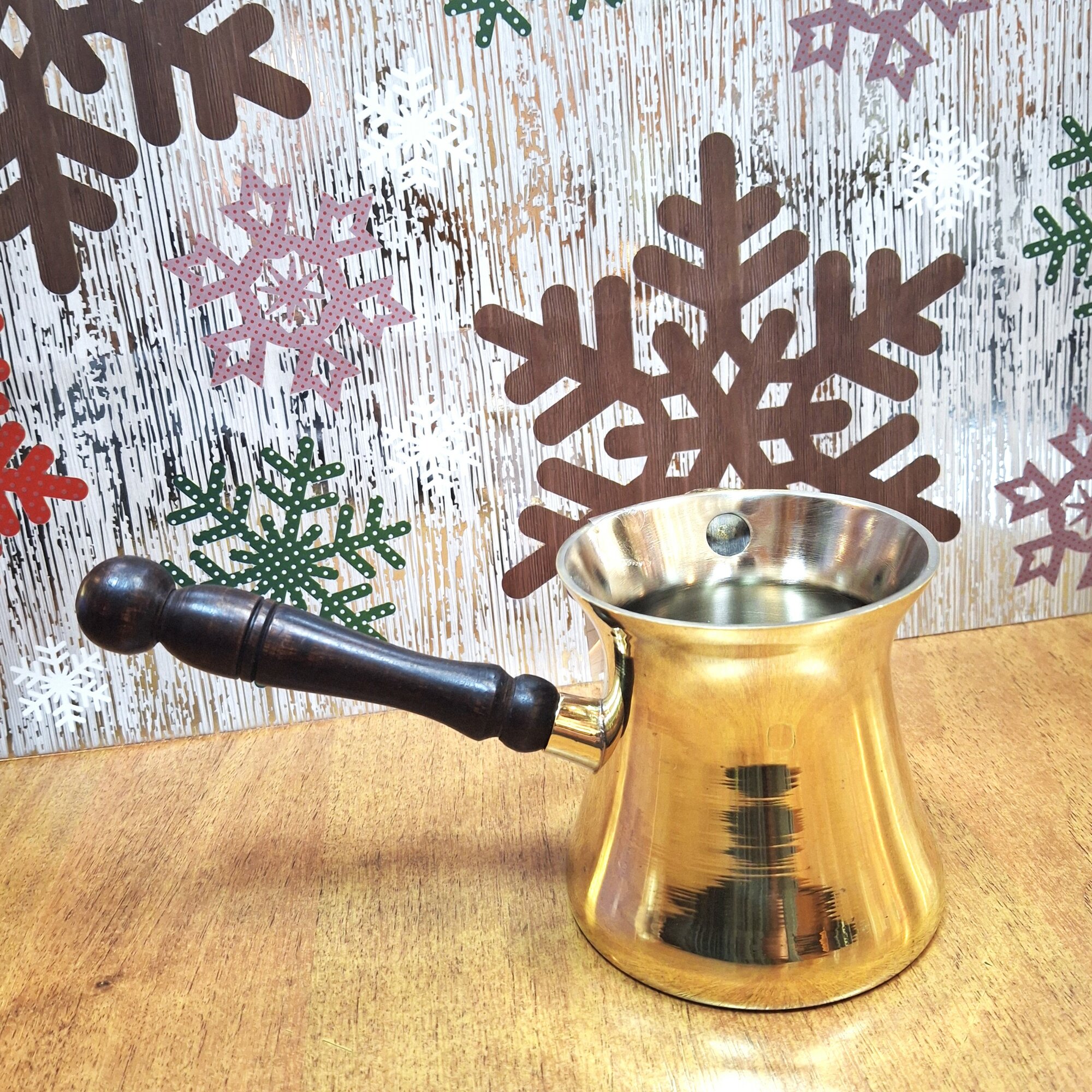 Турка для кофе латунь 400 мл. "Грация" индивидуальная упаковка (V-8)