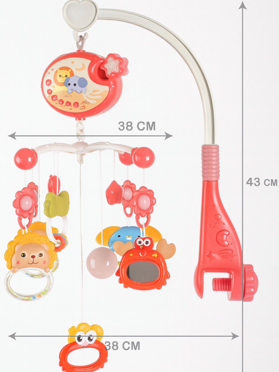 Карусель для новорождённых с музыкой и светом – успокаивающий мобиль