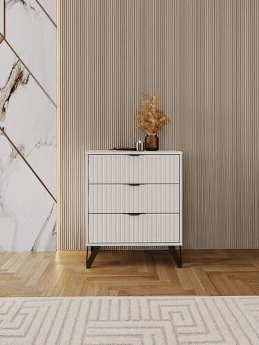 Изображение товара Комод RIDBERG LUGANO мини 3Я (White/Black)