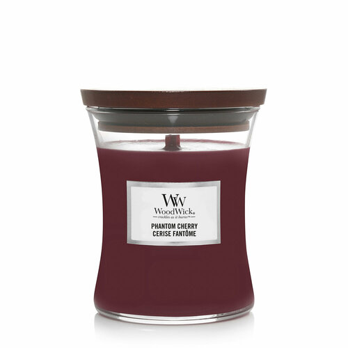 фото Ароматическая свеча woodwick "призрачная вишня/phantom cherry", средняя