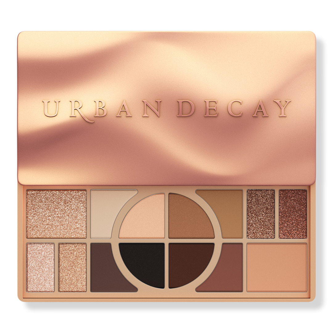 Urban Decay Naked Shaped Warm палетка для глаз и лица, 14 оттенков, 4 текстуры, до 16 ч