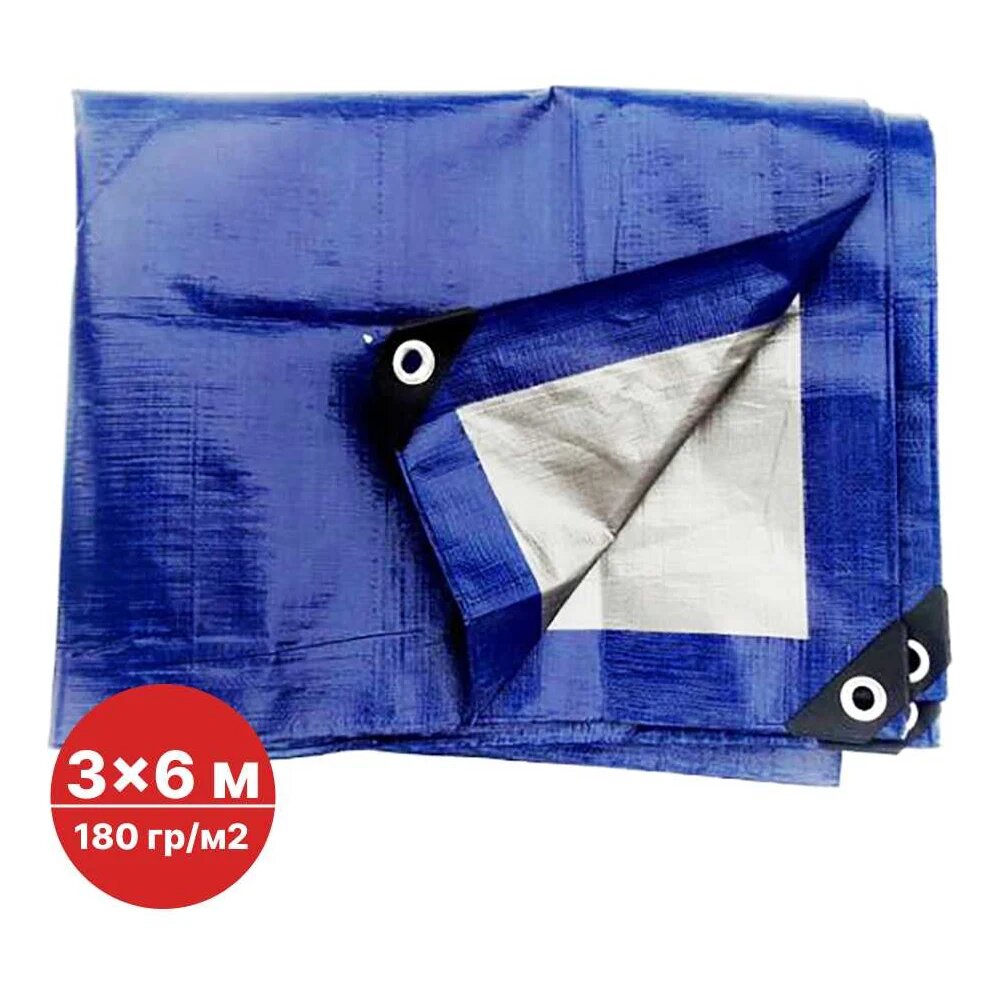 SAMGRUPP Тент тарпаулин без утеплителя 3x6 м (180 гр/м2) SAMC-079018036Т