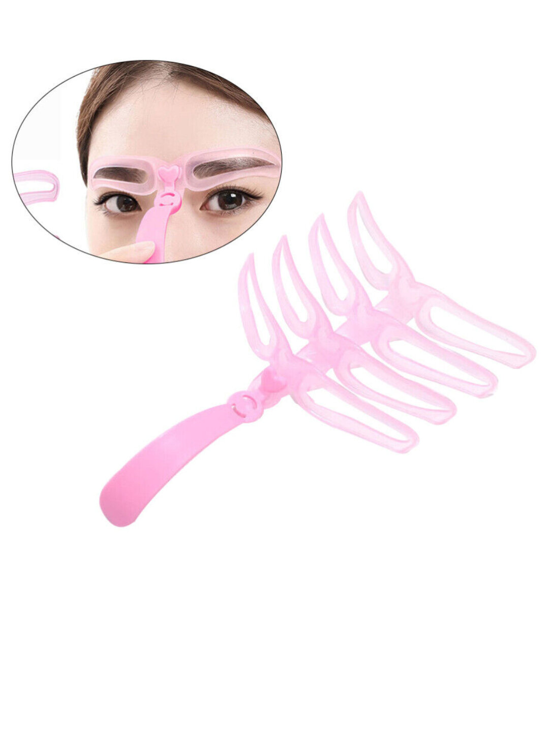 Набор трафаретов для бровей, 4 в 1 Шаблон для бровей предназначен для создания аккуратной и симметричной формы бровей.