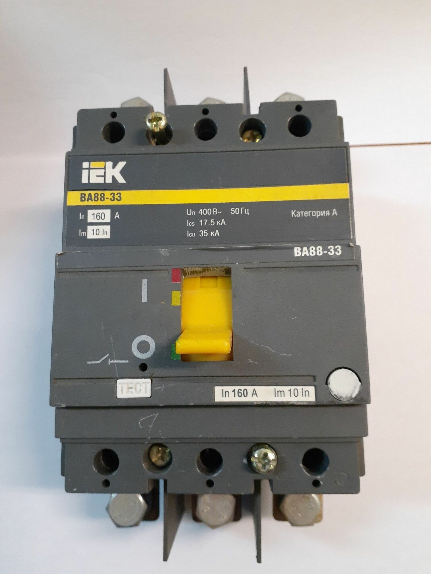 Авт. выключатель 3Р 160 А 35кА ИЭК