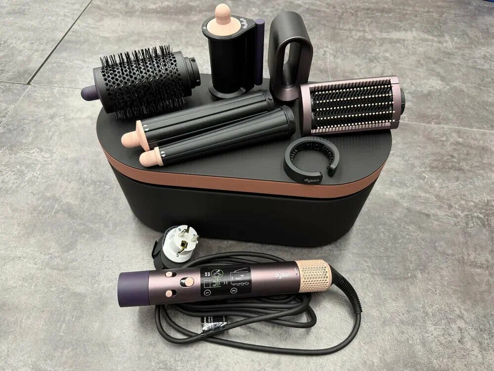 Мультистайлер для волос Dyson Airwrap i.d. HS08 LUX с комплектом насадок, профессиональная укладка, Jasper Plum