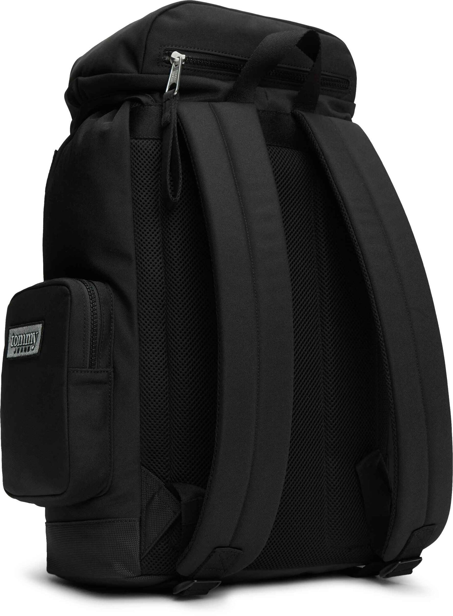 Рюкзак городской унисекс Tommy Jeans Archive, Цвет: черный с нашивками — фото 1