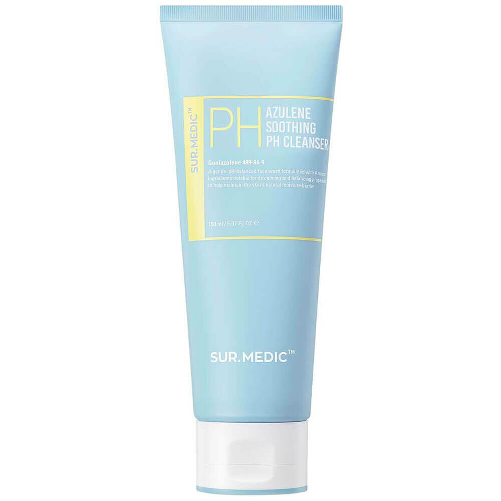 Успокаивающий гель для умывания с азуленом и церамидами SUR. MEDIC+ Azulene Soothing pH Cleanser 150 мл